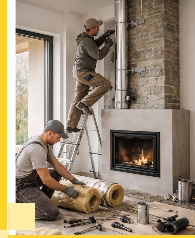 Монтаж дымоходов для каминов в Прокопьевске от 15506 р. ЭриданПрк