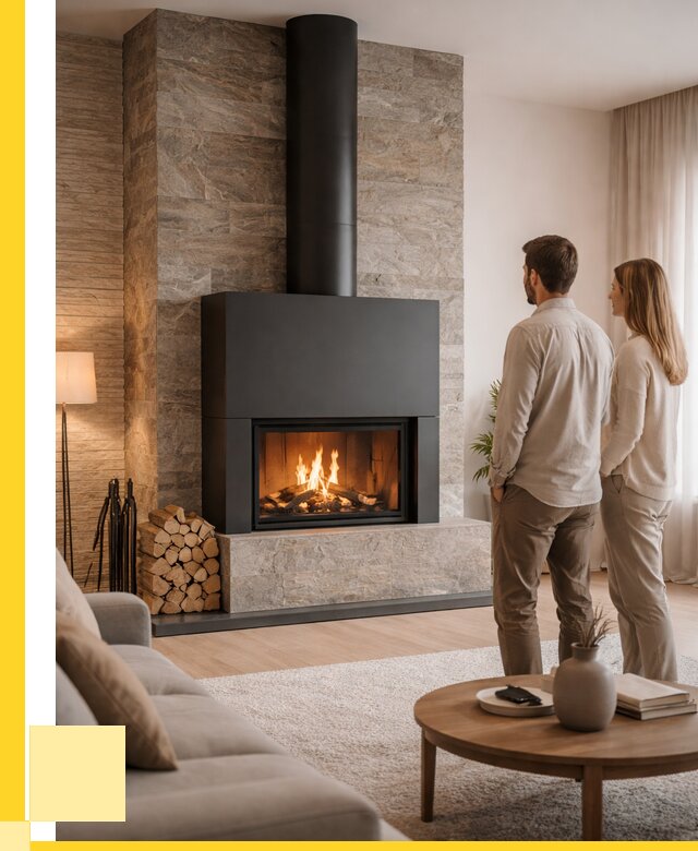 Закрытые камины под ключ в Прокопьевске от 124044 р., ЭриданПрк