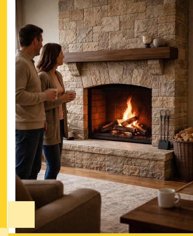 Каменные камины на заказ в Прокопьевске от 186066 р. | ЭриданПрк