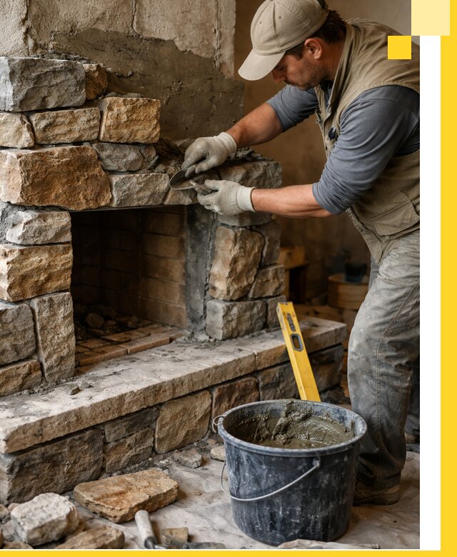 Изготовление и установка каменных каминов под ключ в Прокопьевске