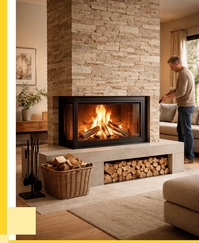 Дровяной камин под ключ в Прокопьевске от 206740 р. | ЭриданПрк