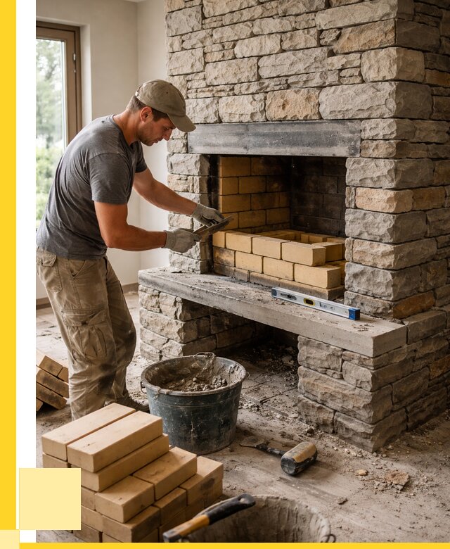 Кладка каминов и камина в Прокопьевске от 25843 р. ЭриданПрк