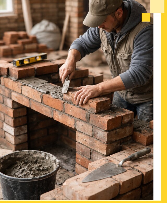 Кладка каминов под ключ в Прокопьевске профессиональная отделка и монтаж