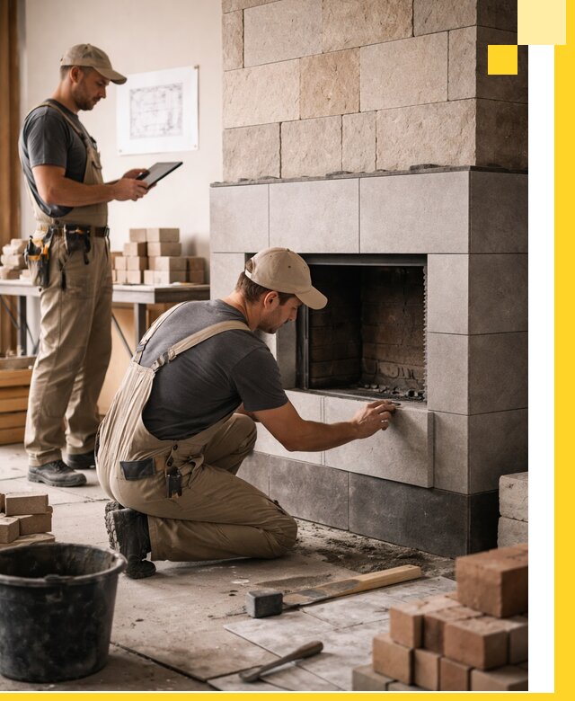 Индивидуальные проекты каминов и каминных систем в Прокопьевске