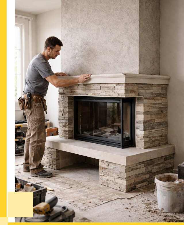 Изготовление каминов под ключ в Прокопьевске от 155055 р. | ЭриданПрк