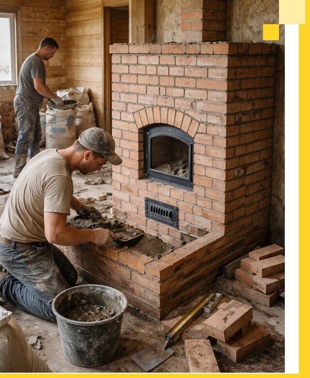 Профессиональное строительство печей в Прокопьевске под ключ