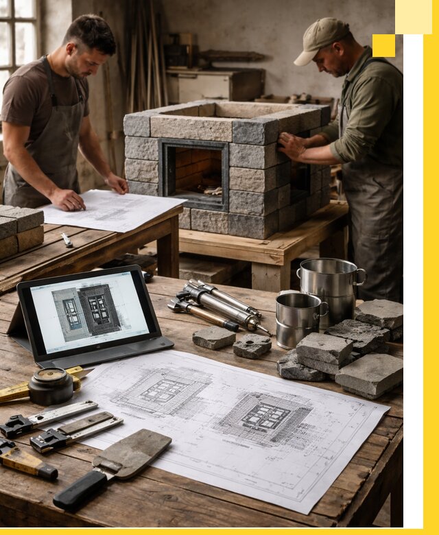 Разработка проектов печей с согласованием и монтажом в Прокопьевске