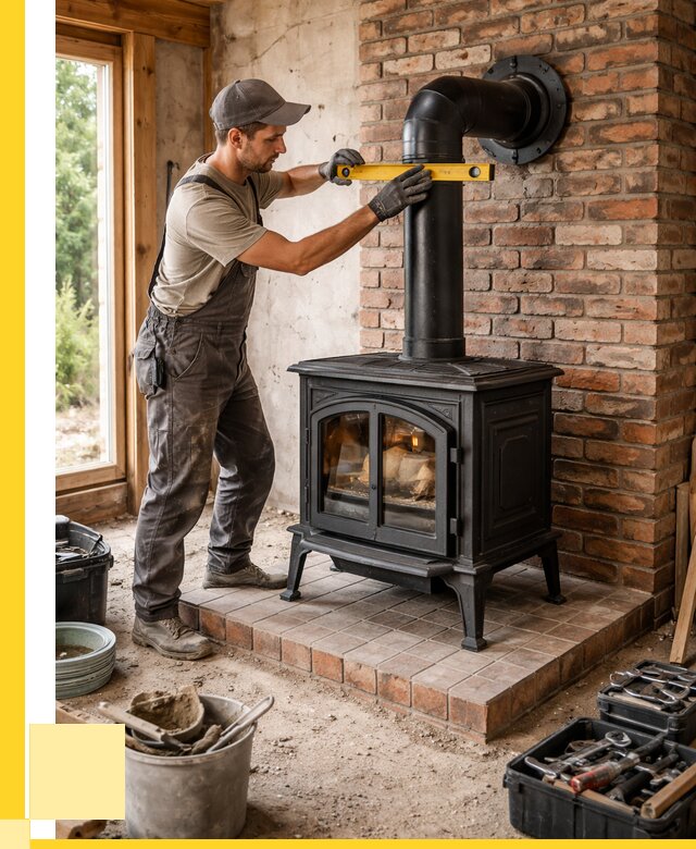 Монтаж печей установка банной печи в Прокопьевске от 15506 р. | ЭриданПрк