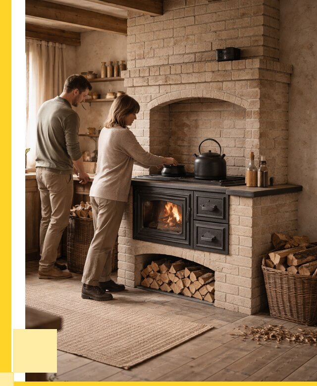 Печи с плитой в Прокопьевске от 46517 р. | ЭриданПрк — кирпичная печь