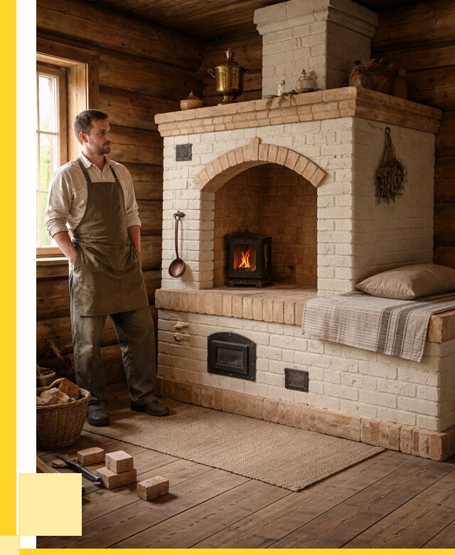 Русские печи с лежанкой под ключ в Прокопьевске от 155055 р. ЭриданПрк