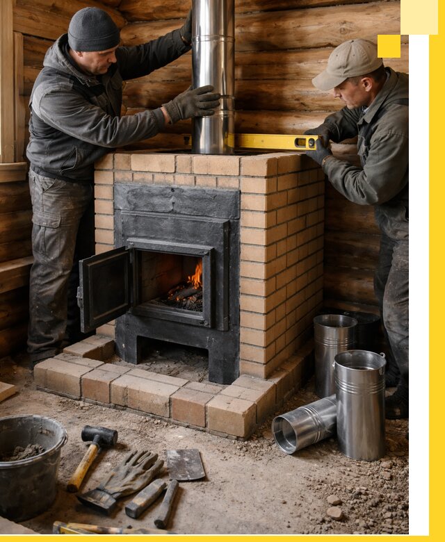 Проектирование, изготовление и установка банных печей в Прокопьевске