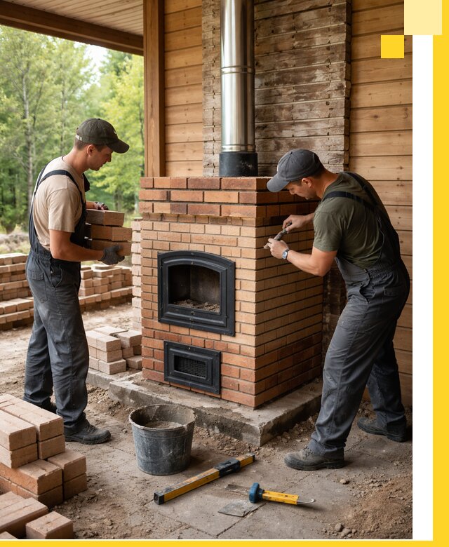 Производство и установка дачных печей под ключ в Прокопьевске
