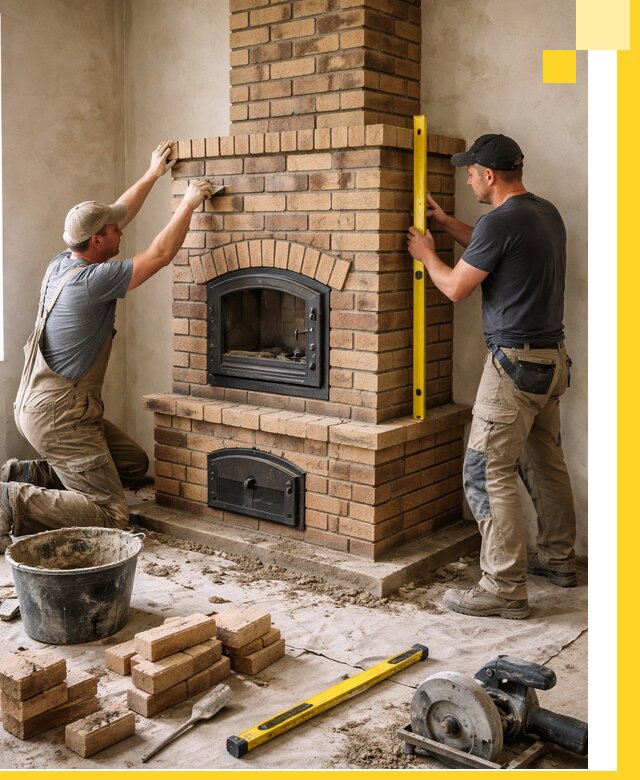 Продажа и установка печей и каминов для дома под ключ в Прокопьевске