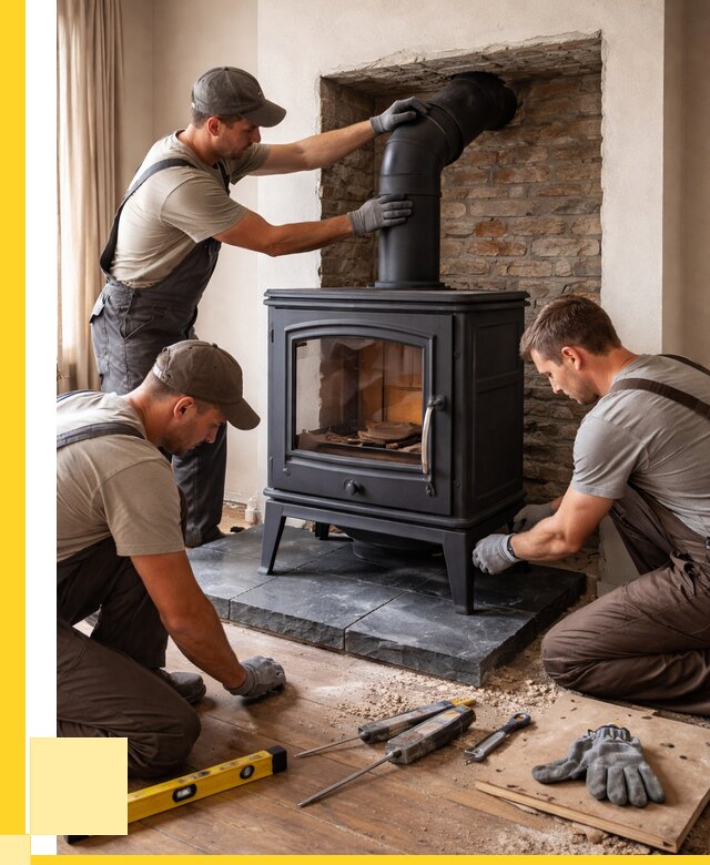 Монтаж печи камина в частном доме в Прокопьевске от 25843 р. | ЭриданПрк