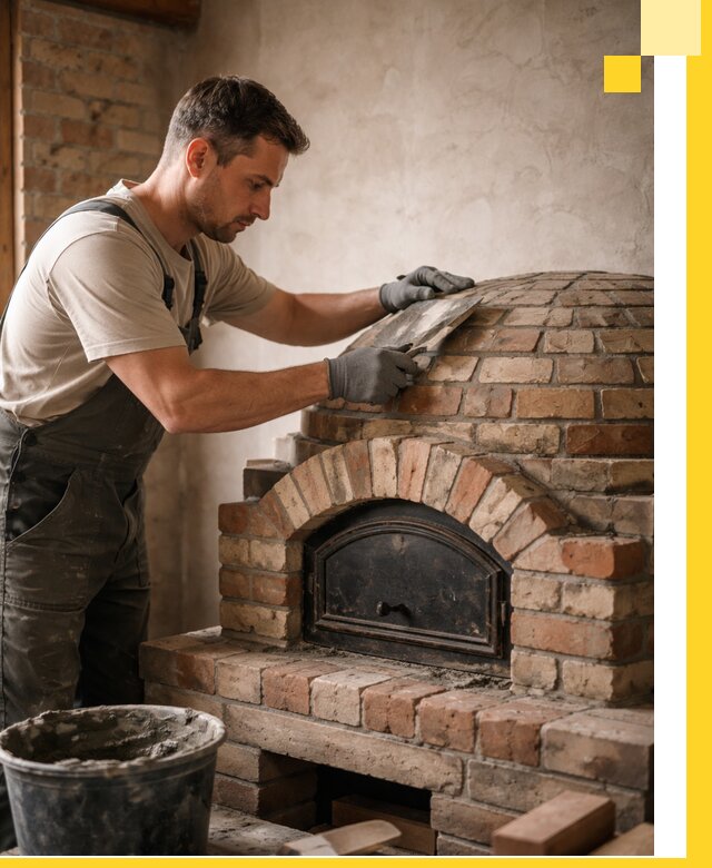 Изготовление и монтаж помпейских печей на заказ в Прокопьевске