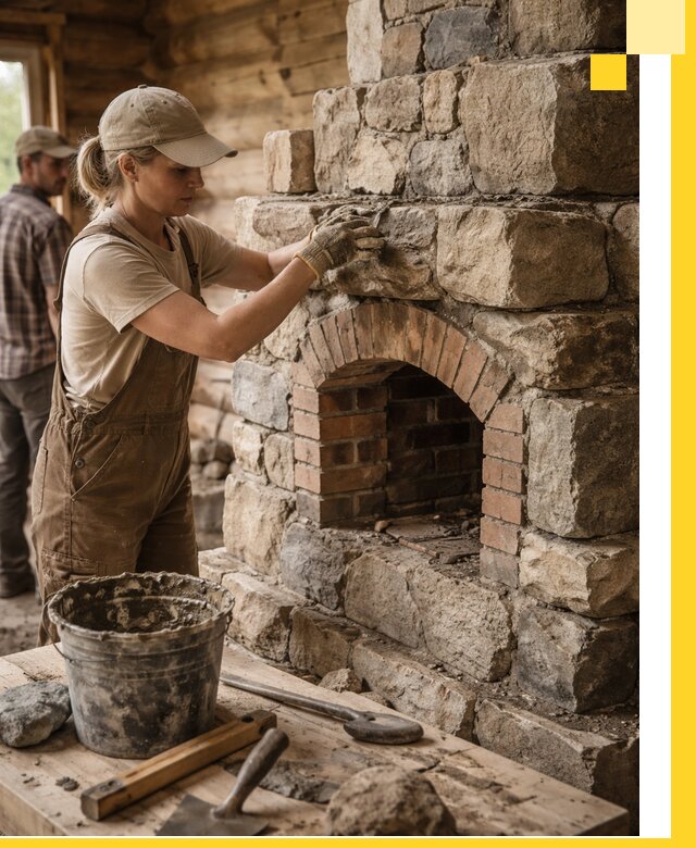 Каменные печи на заказ и монтаж в Прокопьевске, долговечные решения