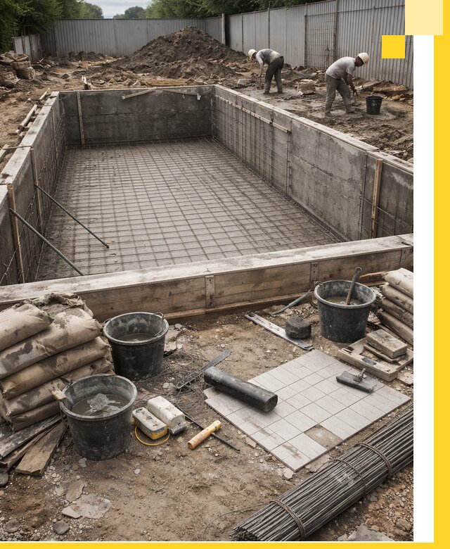 Строительство бассейнов под ключ в Прокопьевске, дизайн и монтаж