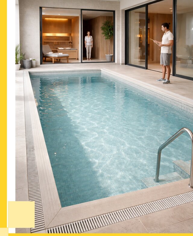 Отделка бассейна пленкой ПВХ в Прокопьевске от 3618 р. - ЭриданПрк