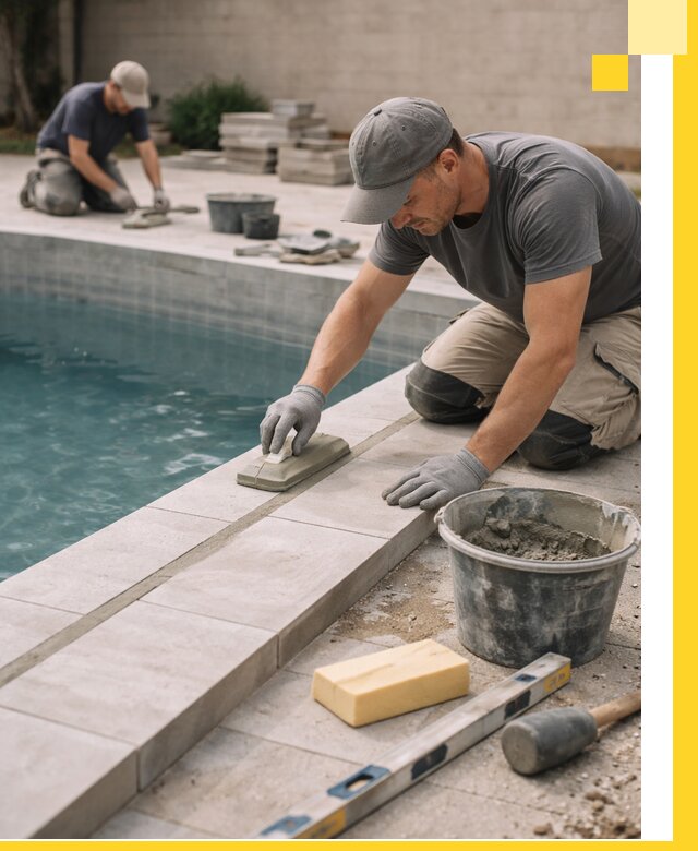 Отделка бассейнов в Прокопьевске: декоративная отделка и гидроизоляция