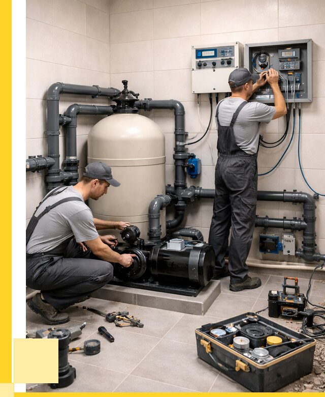 Монтаж оборудования для бассейнов в Прокопьевске от 41348 р. | ЭриданПрк