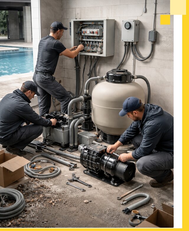 Профессиональный монтаж оборудования для бассейнов в Прокопьевске