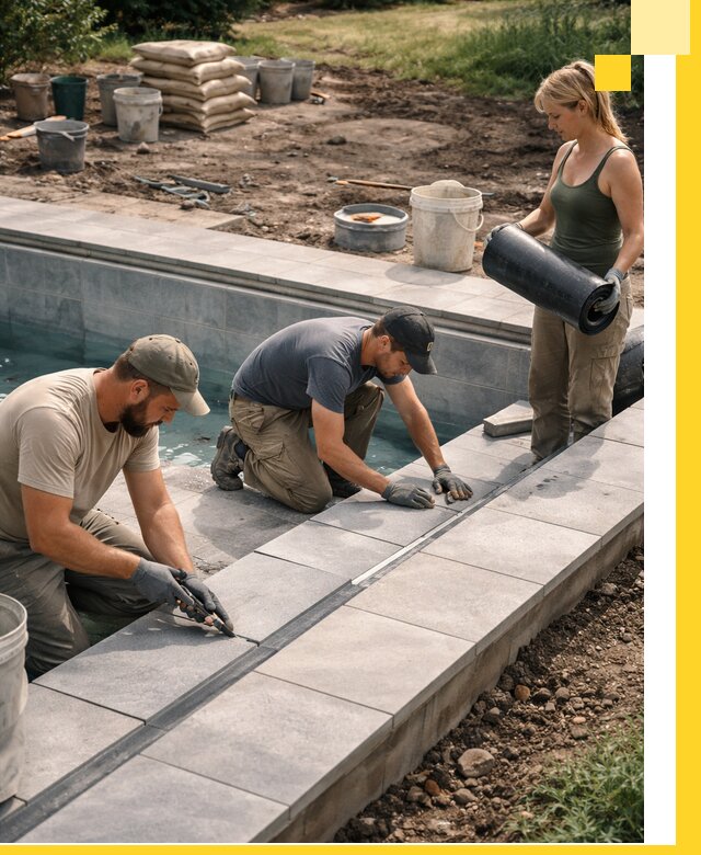 Строительство и монтаж уличных бассейнов под ключ в Прокопьевске