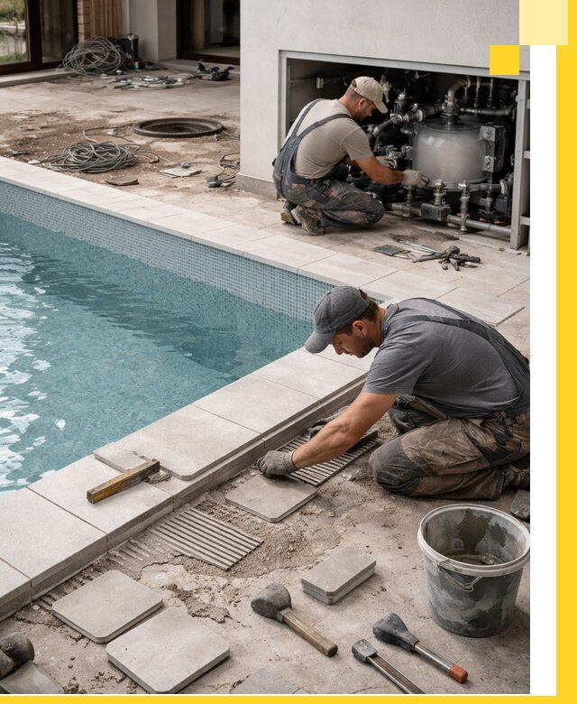 Строительство и монтаж бассейнов в коттедже в Прокопьевске