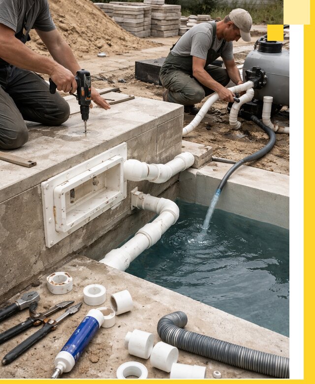 Строительство скиммерных бассейнов под ключ в Прокопьевске