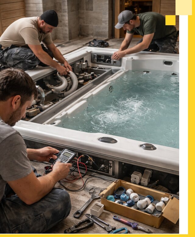 Гидромассажные бассейны под ключ в Прокопьевске, дизайн и монтаж