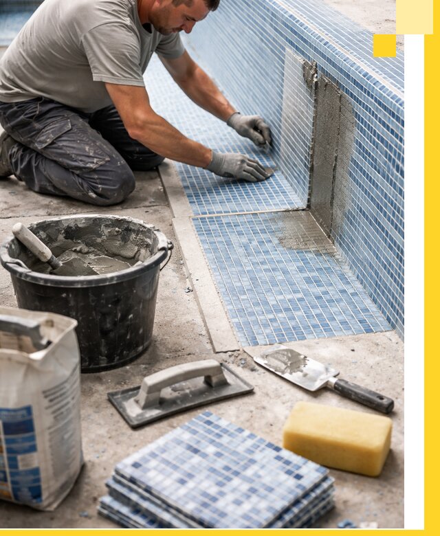 Укладка и ремонт мозаики для бассейнов под ключ в Прокопьевске