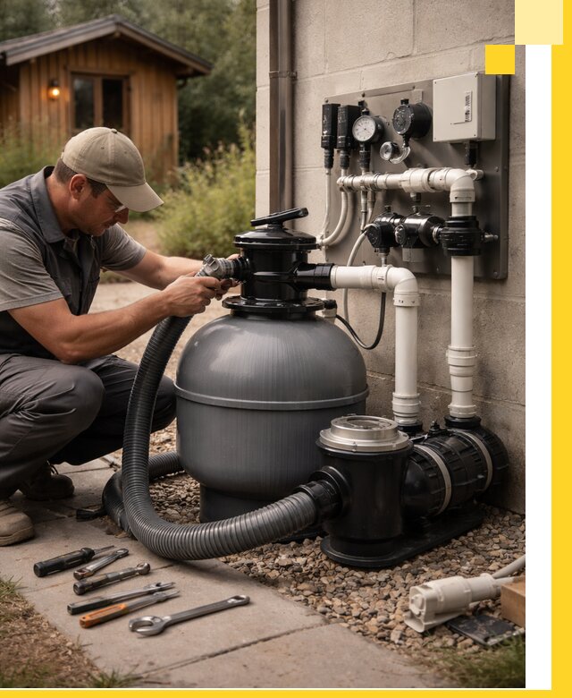 Продажа и монтаж фильтров и насосов для бассейнов в Прокопьевске