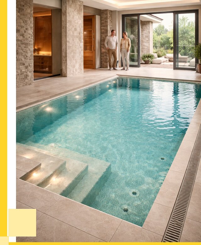 Бассейн во дворе в Прокопьевске: проект, отделка от 1240440 р. | ЭриданПрк