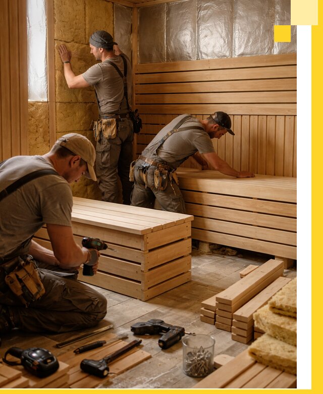 Профессиональное строительство саун под ключ в Прокопьевске