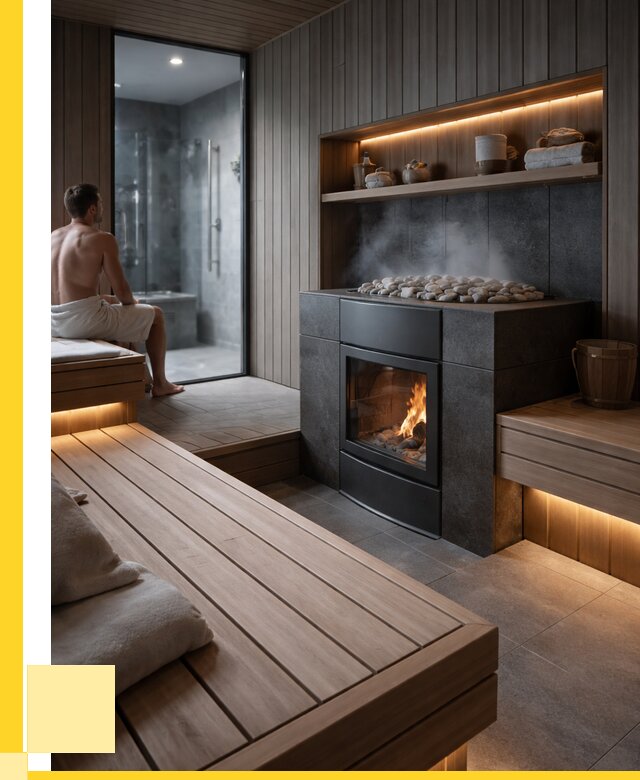Проект сауны в частном доме в Прокопьевске от 36180 р. | ЭриданПрк