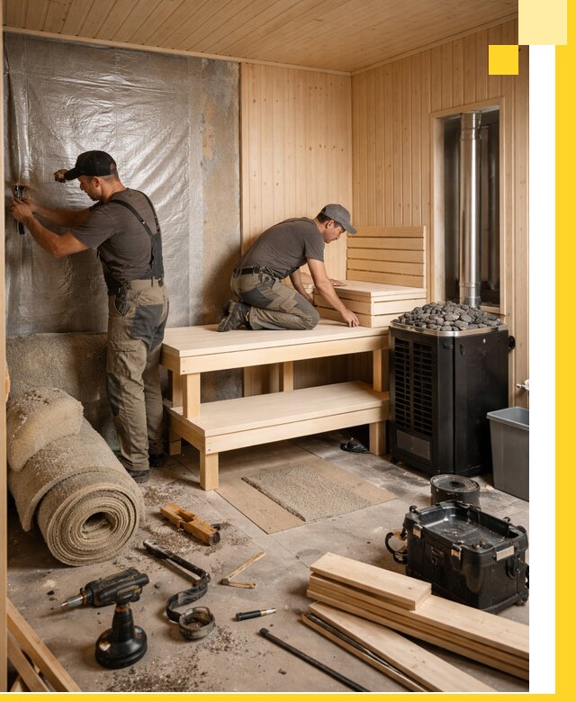 Проекты саун под ключ в Прокопьевске дизайн и строительство