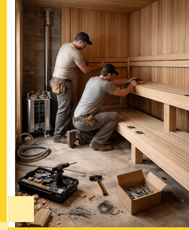 Монтаж саун под ключ в Прокопьевске от 124044 р. | ЭриданПрк