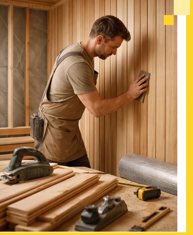 Профессиональная отделка саун и парных под ключ в Прокопьевске