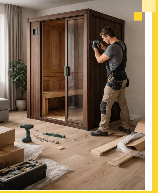 Установка и производство мини саун под ключ в Прокопьевске