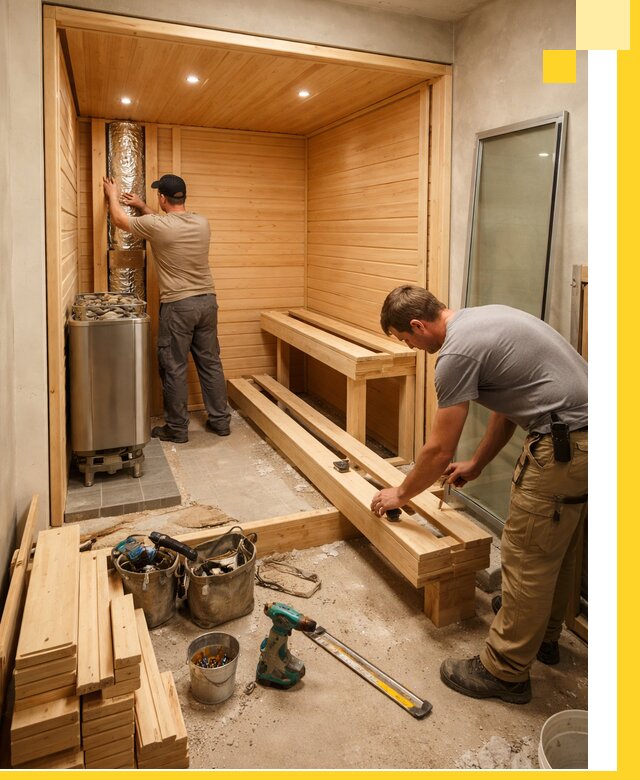 Проектирование и установка домашних саун под ключ в Прокопьевске