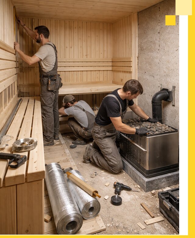 Индивидуальные сауны на заказ в Прокопьевске под ключ, проект и монтаж