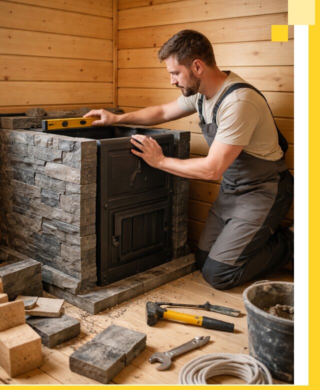 Производство и установка печей для саун под ключ в Прокопьевске