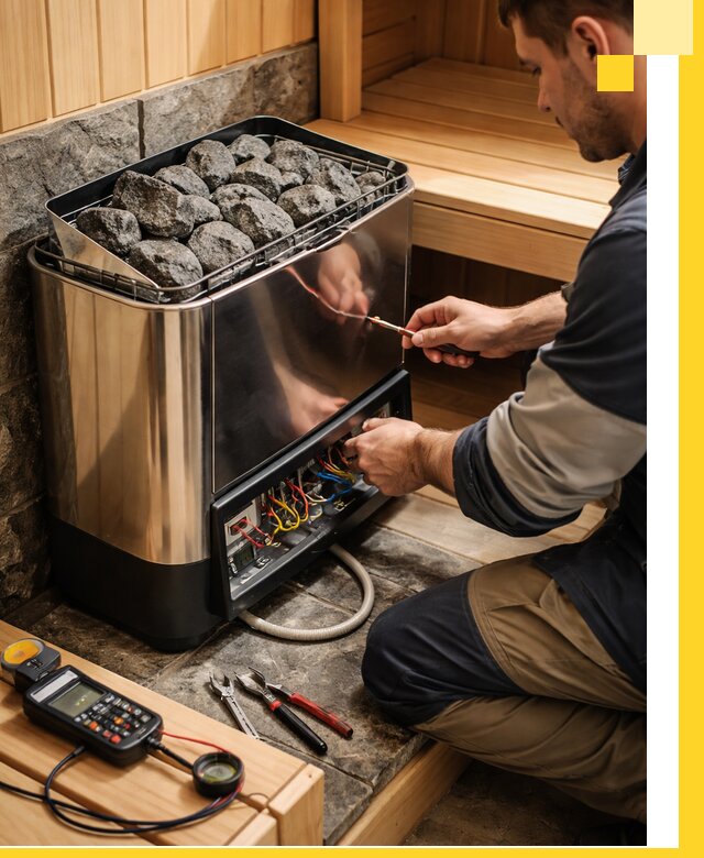 Продажа и установка электрокаменок для саун в Прокопьевске