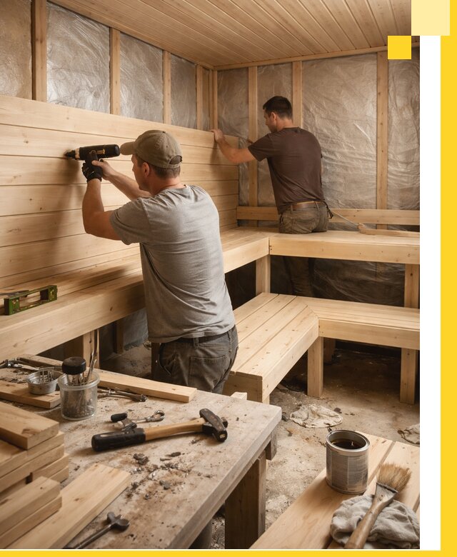 Профессиональная отделка бань и саун под ключ в Прокопьевске