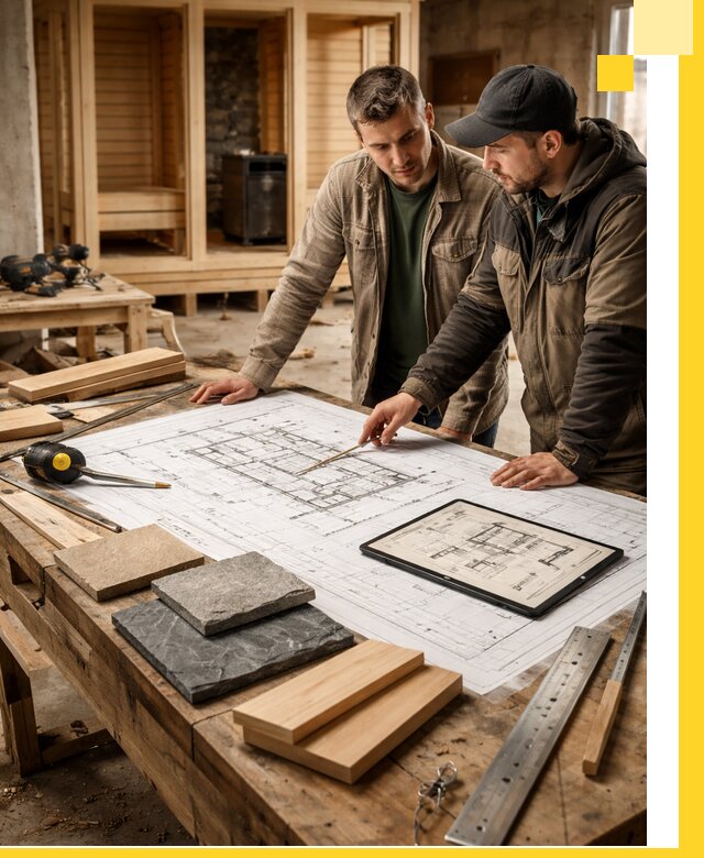 Проекты бань под ключ и планы строительства в Прокопьевске