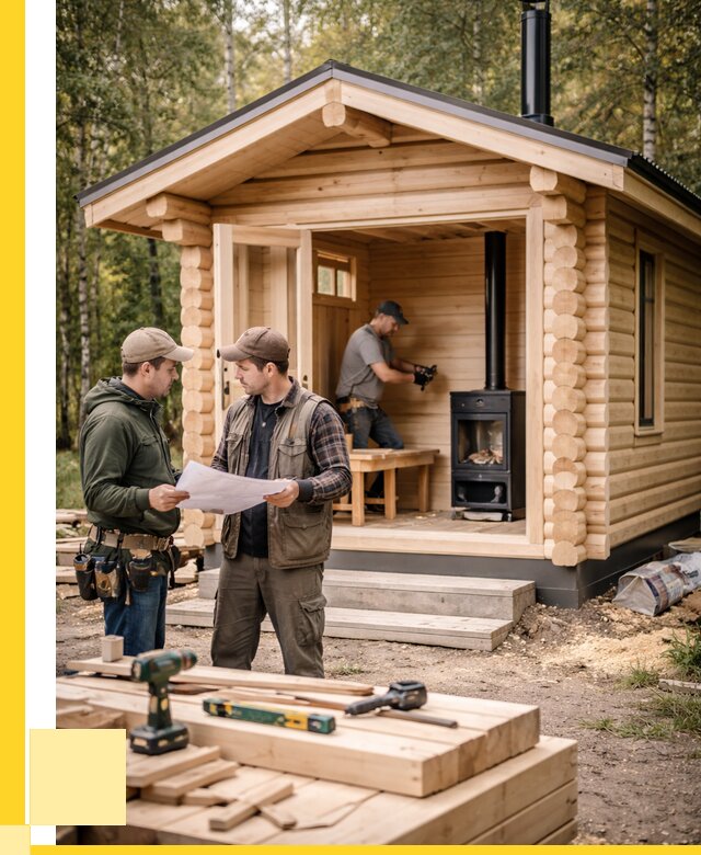 Монтаж бань под ключ в Прокопьевске — от 206740 р. | ЭриданПрк