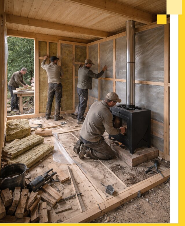 Профессиональный монтаж бань под ключ в Прокопьевске для дома