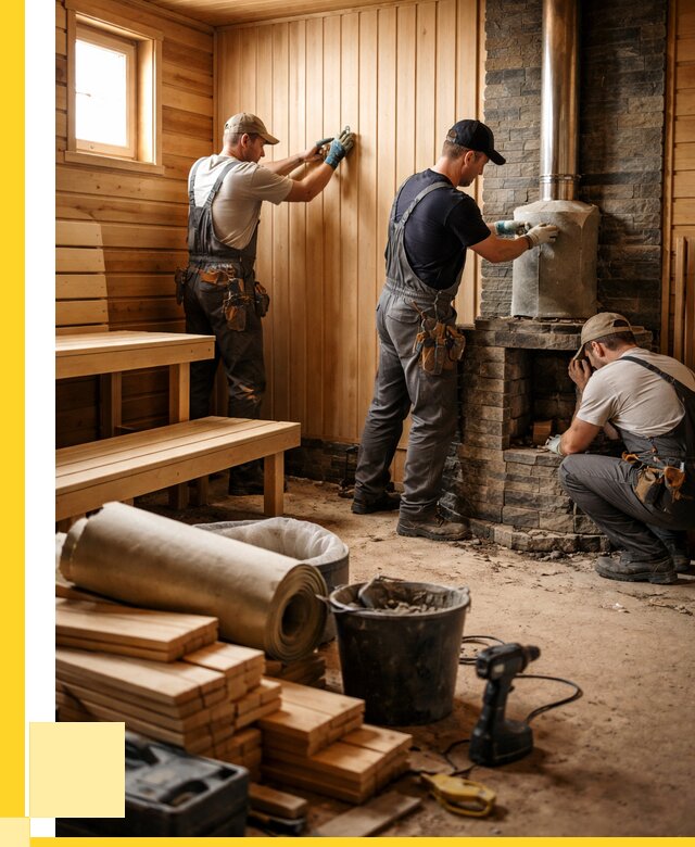 Ремонт бань под ключ в Прокопьевске от 46517 р. | ЭриданПрк