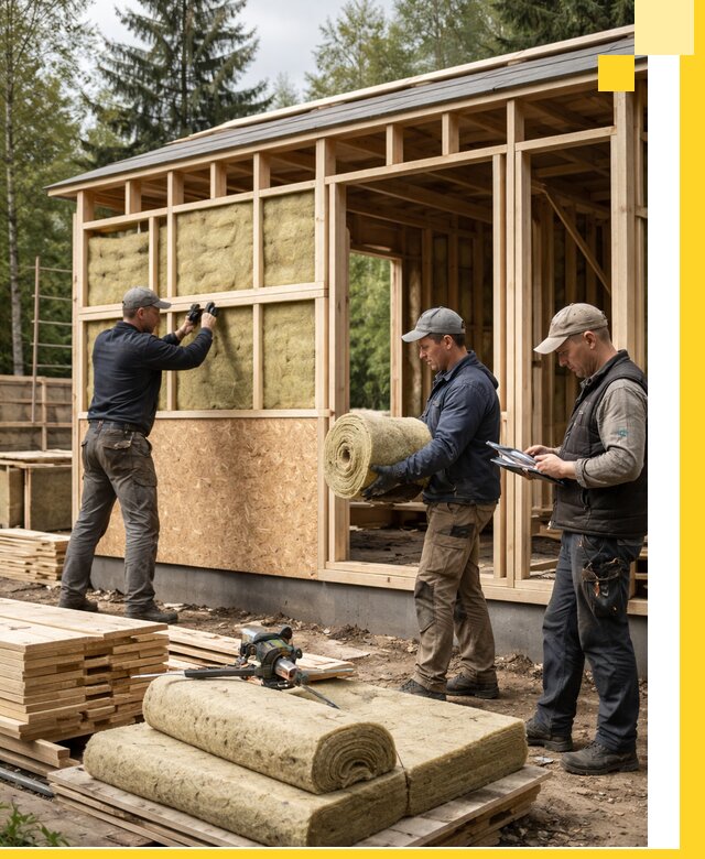 Проектирование и строительство каркасных бань в Прокопьевске под ключ