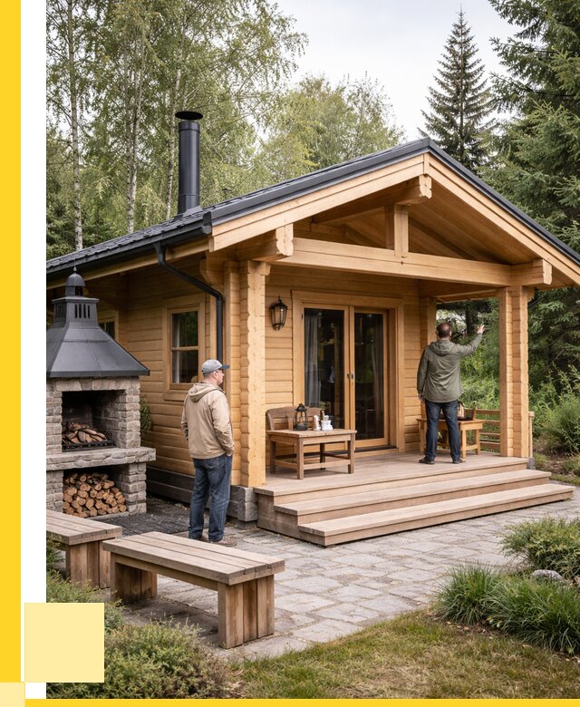 Деревянные бани под ключ в Прокопьевске от 465165 р. | ЭриданПрк