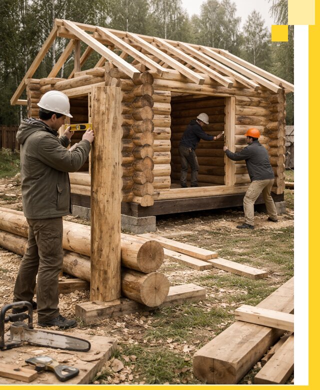 Строительство бань для дачи под ключ в Прокопьевске с доставкой и монтажом